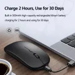 KCM-New Bluetooth Wireless Mouse USB Optical Rechargeable Mouse for Computer Laptop PC Macbook Gaming Mouse Gamer 2.4GHz 1600DPI