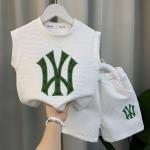 KCM-Baby vest handsome two-piece set summer new medium-sized boys and girls Korean version online celebrity thin sports suit tide