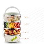 1-4 Layer Large Stainless Steel Food Container Storage Thermos Kids Adult Lunch Box Plastic Bento Boxs Leak-proof Dinnerware Set