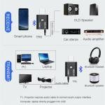 KCM-2 in 1 USB Bluetooth Adapter 5.0 Transmitter for Car Computer TV Laptop Speakers Headphone Adapter USB Music Converter Adapter