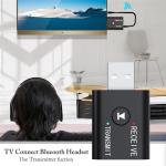 KCM-2 in 1 USB Bluetooth Adapter 5.0 Transmitter for Car Computer TV Laptop Speakers Headphone Adapter USB Music Converter Adapter