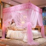 KCM-Triple door palace mosquito net encrypted double mosquito net with bracket princess wind 1 meter 8 beds floor ceiling tent