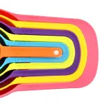 KCM-6pcs/set Creative Silicone Measuring Spoon Measuring Ladle Baking Cooking Kitchen Coffee Tools with Scale Kitchen Tools