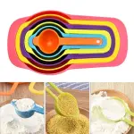 KCM-6pcs/set Creative Silicone Measuring Spoon Measuring Ladle Baking Cooking Kitchen Coffee Tools with Scale Kitchen Tools