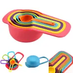KCM-6pcs/set Creative Silicone Measuring Spoon Measuring Ladle Baking Cooking Kitchen Coffee Tools with Scale Kitchen Tools