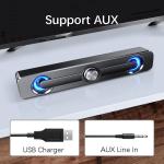KCM-SADA V-111 USB Wired Powerful Computer Speaker Bar Stereo Subwoofer Bass speaker Surround Sound Box for PC Laptop phone Tablet