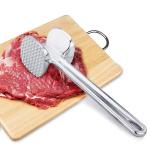 KCM-1PC Meat Tenderizer Hammer Two Sides Loose Meat Mallet Tool for Pounding Beef Steak Stainless Steel Meat Hammer Kitchen Tool