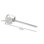KCM-1PC Meat Tenderizer Hammer Two Sides Loose Meat Mallet Tool for Pounding Beef Steak Stainless Steel Meat Hammer Kitchen Tool