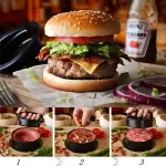 KCM-1 Set, Suitable for RV Kitchen, Non-stick Hamburger Machine, Meat Pie Machine Mold, Suitable for Meat Milk Cheese Vegetables