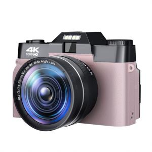 48MP Digital Photo Camera For Photography 3" Flip Screen Selfile Camcorder 16X Zoom 4K Youtube Streaming Video Camera Multicolor